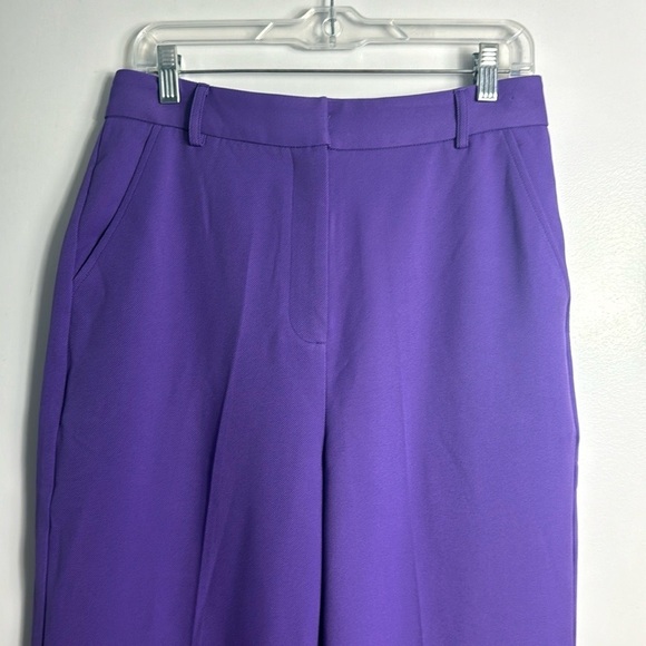 NWT Saint Art LUCY MID-RISE RELAXED FIT TROUSER Royal Purple Size Medium - Picture 4 of 15
